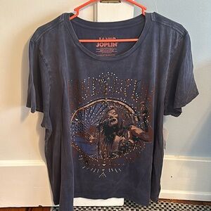 NWT Lucky Brand Janis Joplin Classic Crew 💙🤎